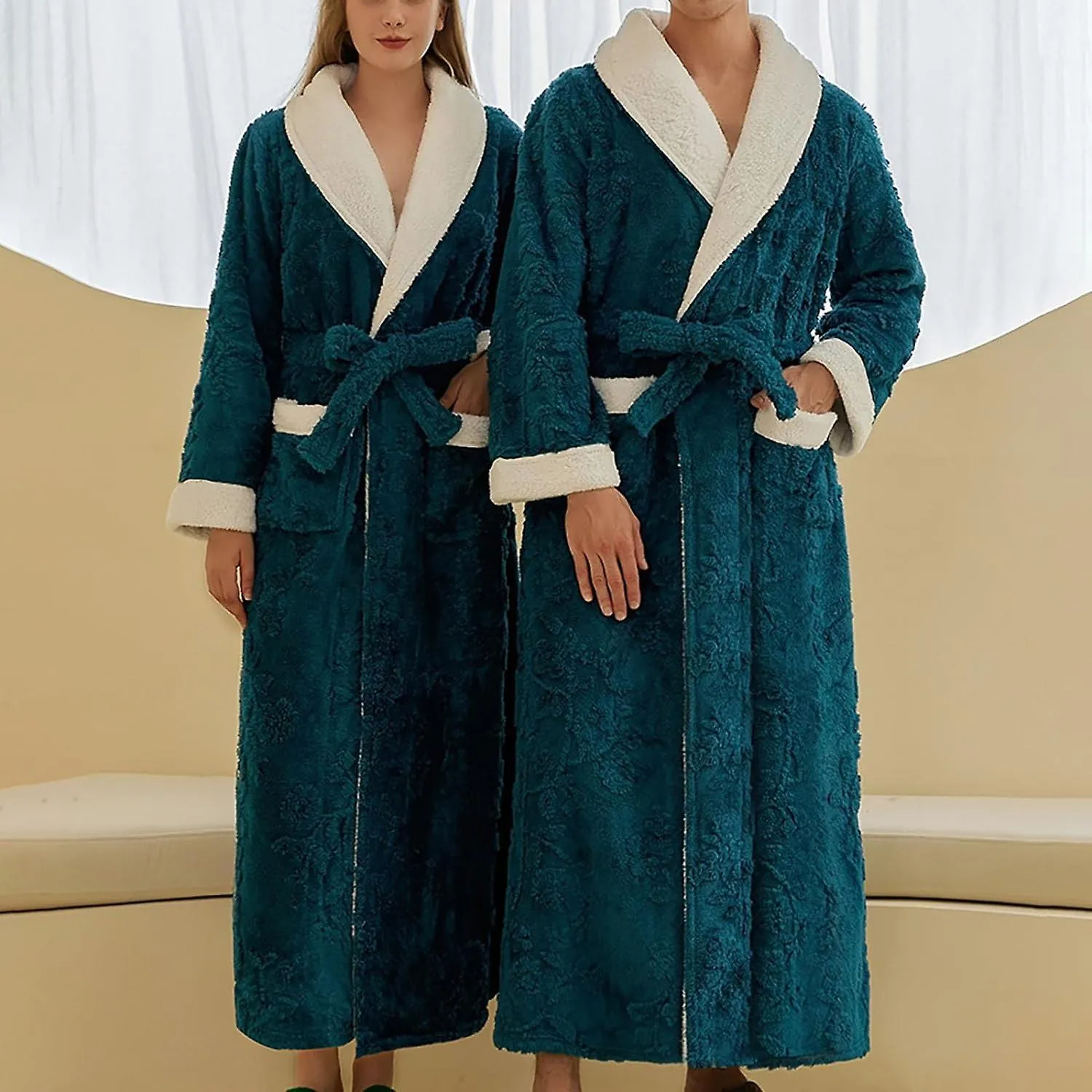 Super Soft Bath Robe Plush Fleece Loungewear For All Seasons