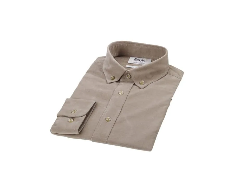 Taupe Clair Corduroy shirt - WAYNE