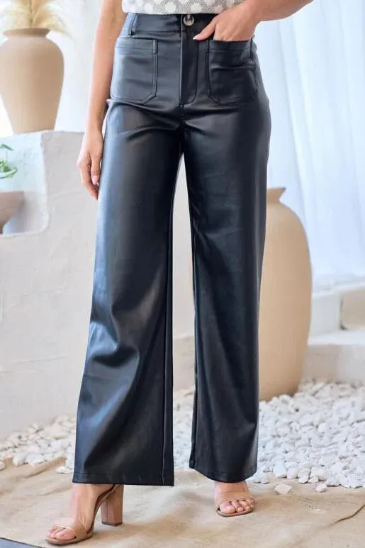 Vegan Leather Pants: Sassy Style - Buy Now!