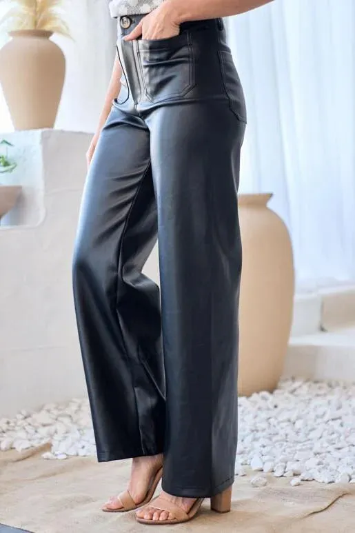 Vegan Leather Pants: Sassy Style - Buy Now!