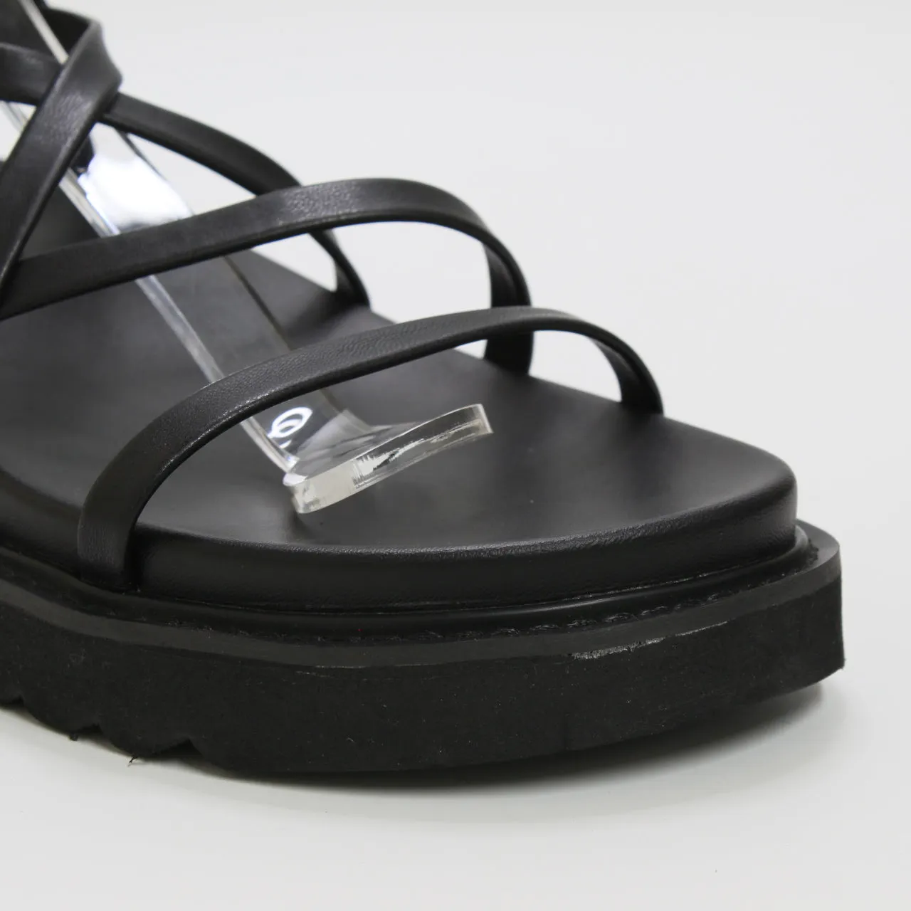 Womens Office Summarise Multistrap Sandals Black