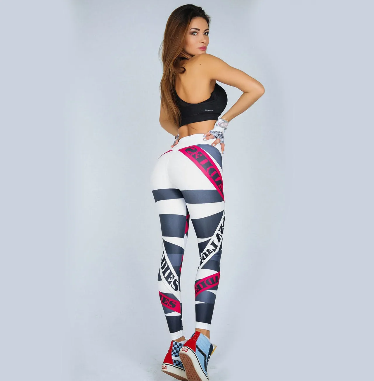 Women's Workout Leggings High Waist Gymwear Elastic Slim Pants