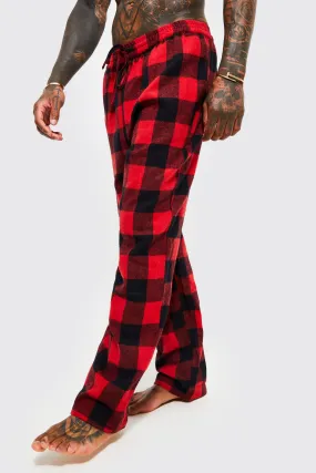 Woven Check Loungewear Pants