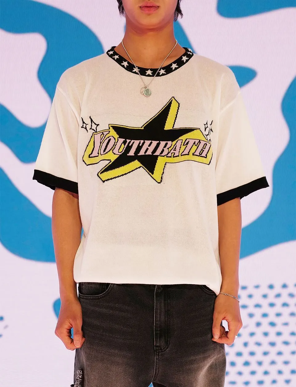 YOUTHBATH  |Star Casual Style Unisex Street Style Medium Short Sleeves