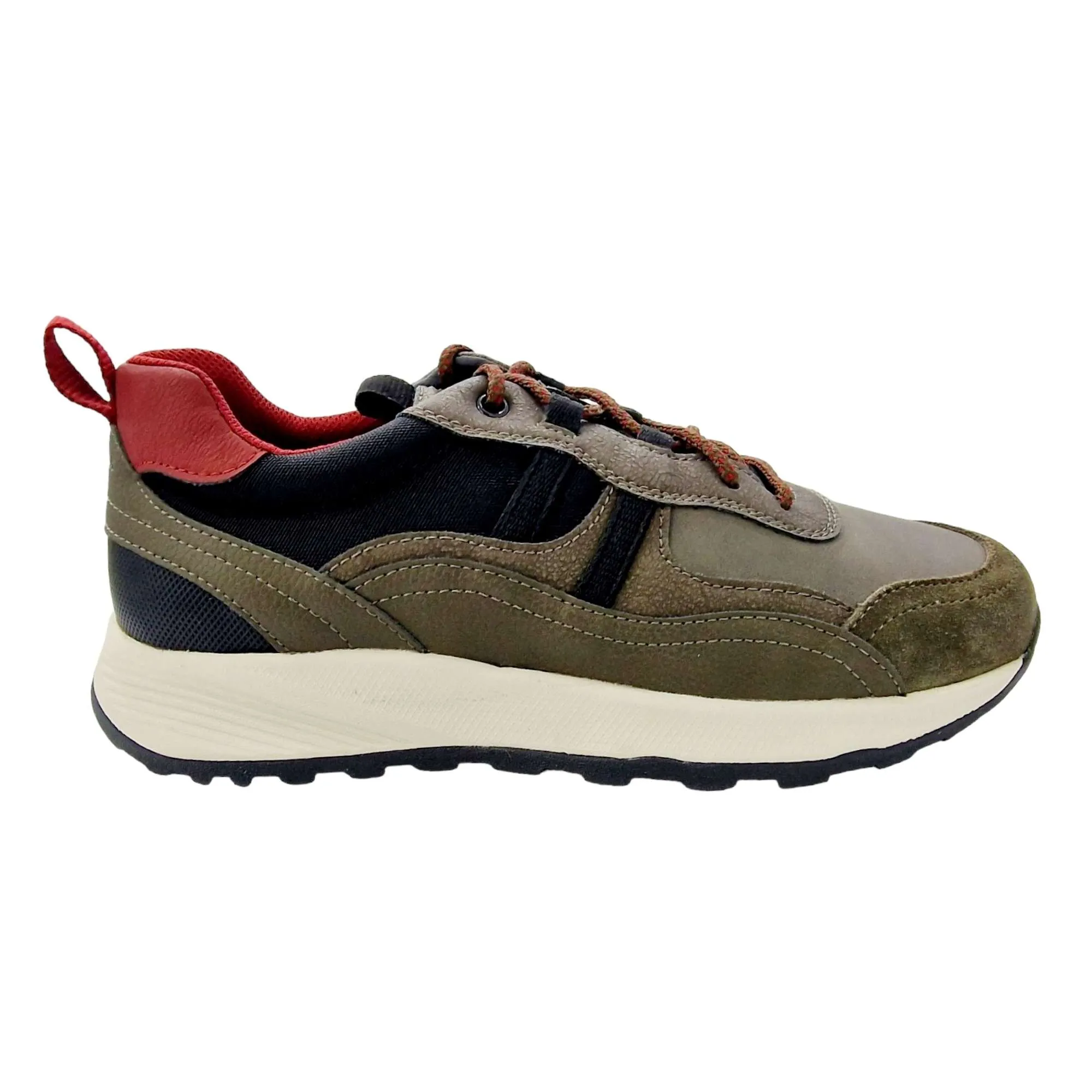 ZAPATILLA GEOX HOMBRE MILITAR VERDE