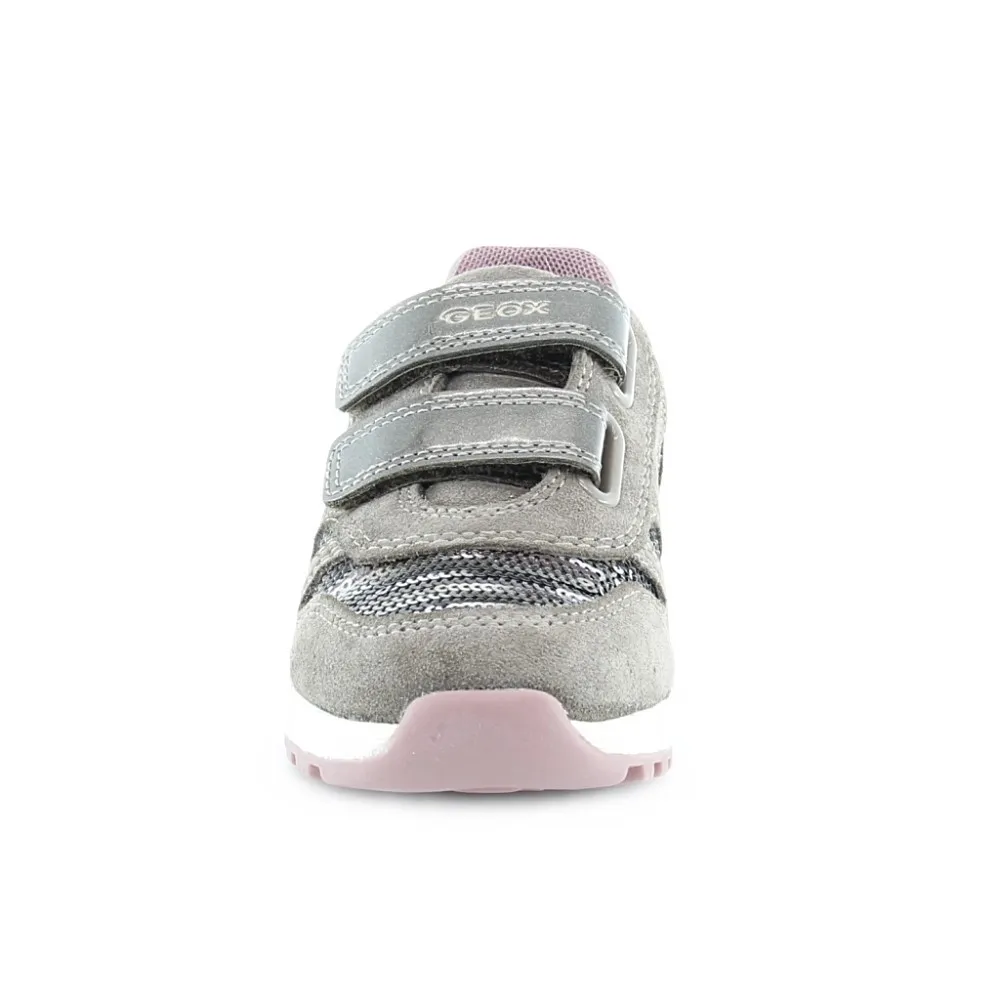 Zapato Geox Alben Gris-Rosa