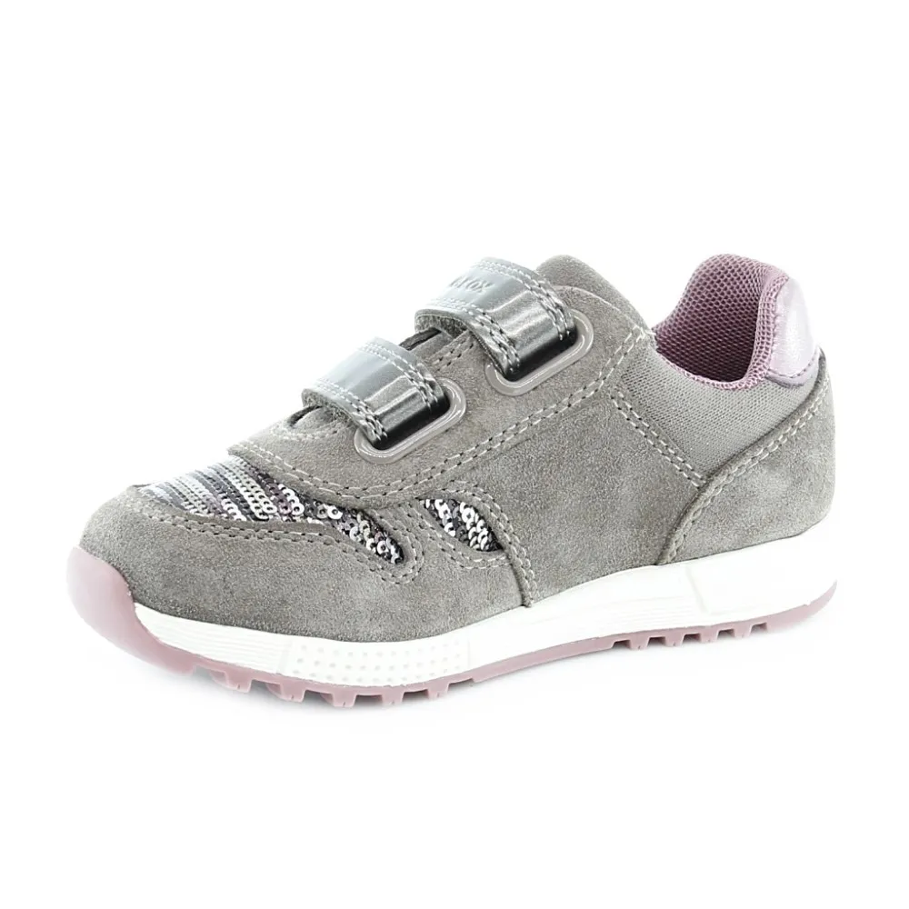 Zapato Geox Alben Gris-Rosa