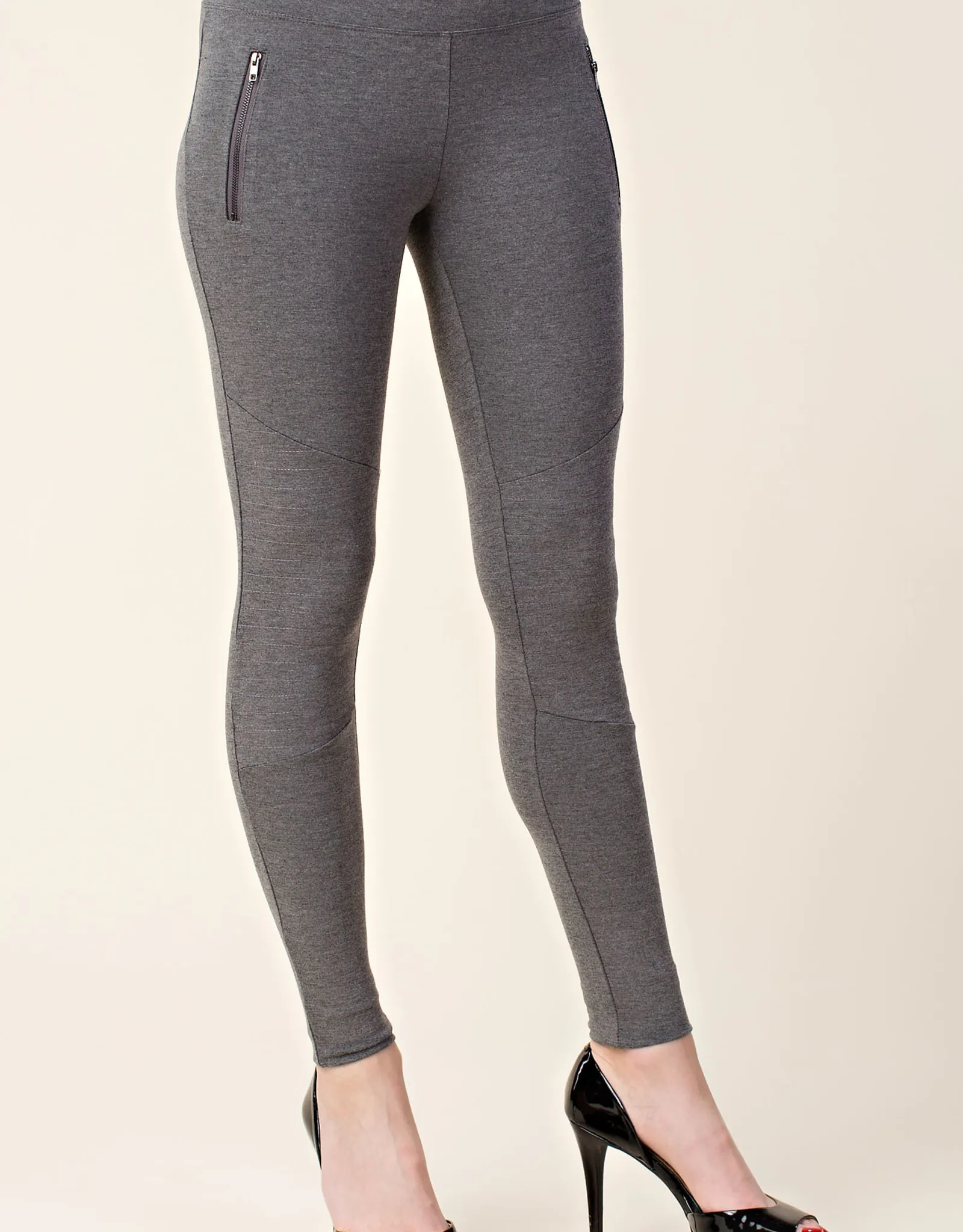   Zipper Moto Leggings